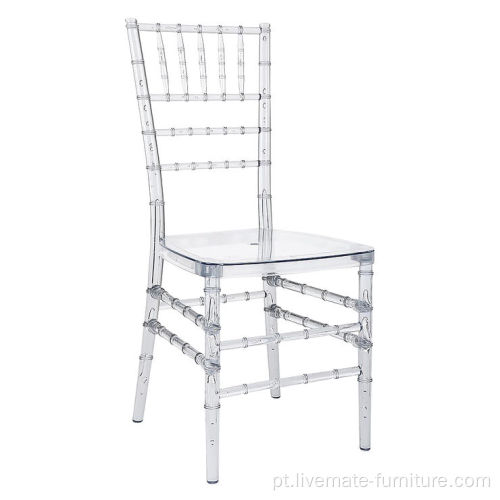 venda por atacado fantasma claro cadeiras, cadeiras de casamento de banquete Tiffany